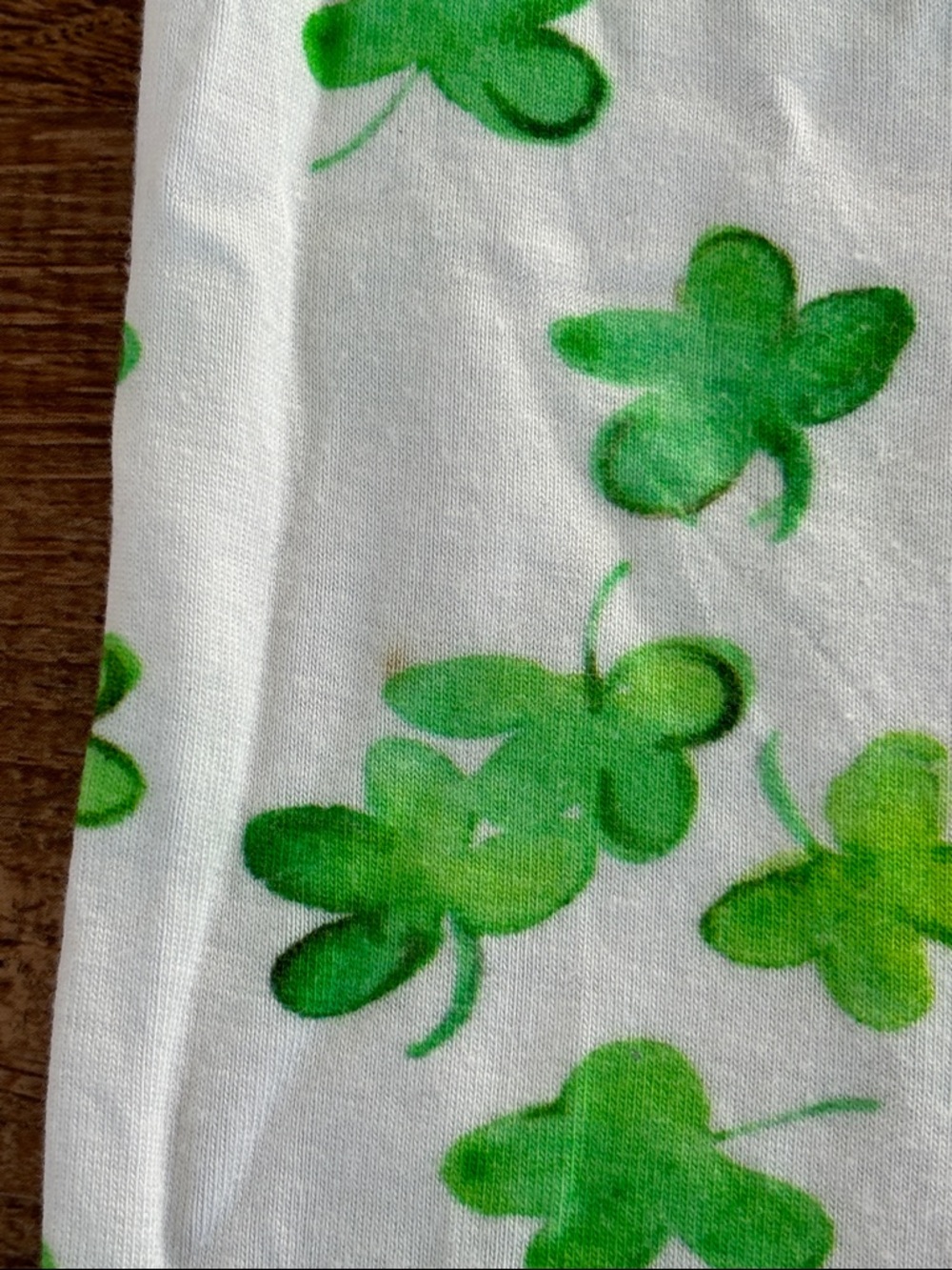 Kids Bamboo Pajama Set with Green Clovers - Picture 4 of 9